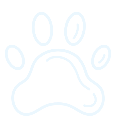 white paw print icon
